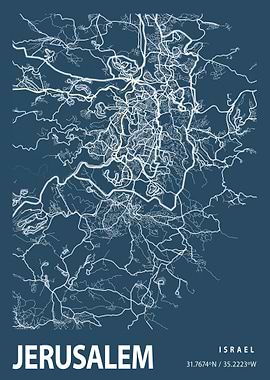 Jerusalem Map Israel