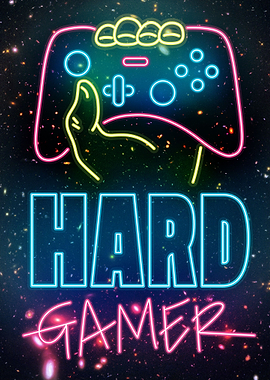 Hard Gamer Neon