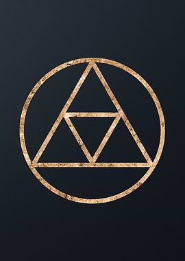 Gold Geometric Glyph