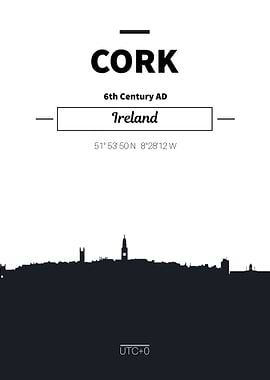 Cork Ireland skyline