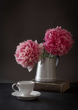 Peonies still life