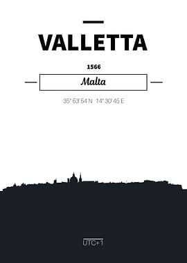 Valletta Malta skyline