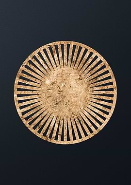 Gold Geometric Glyph