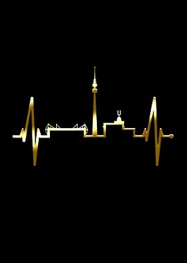 Dortmund Skyline Heartbeat