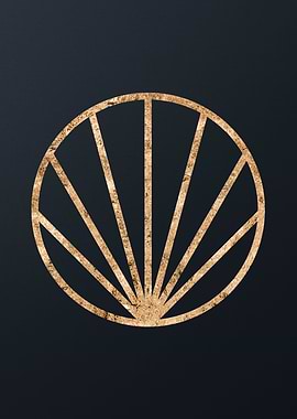 Gold Geometric Glyph