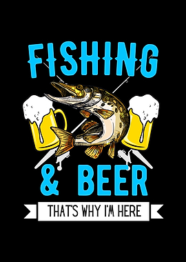 Fishing Beer Funny Quote