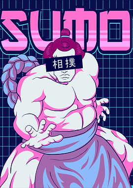 Japanese Sumo Synthwave