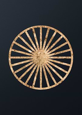 Gold Geometric Glyph