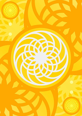 Happy Yellow Orange Glyph