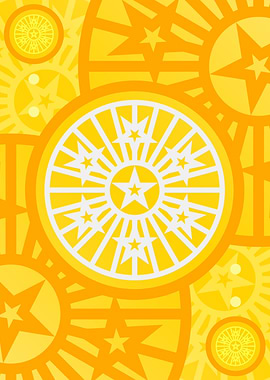 Happy Yellow Orange Glyph