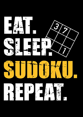 Eat sleep sudoku repeat