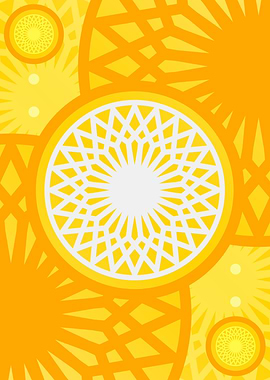 Happy Yellow Orange Glyph