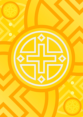 Happy Yellow Orange Glyph