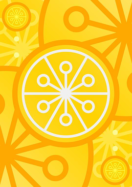 Happy Yellow Orange Glyph