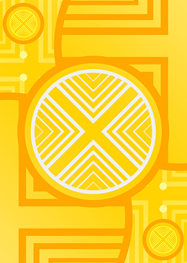 Happy Yellow Orange Glyph