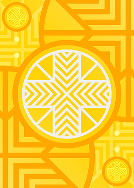Happy Yellow Orange Glyph