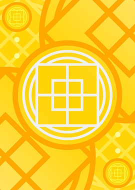 Happy Yellow Orange Glyph