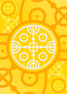 Happy Yellow Orange Glyph