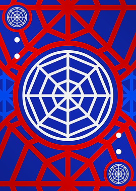 Red White and Blue Glyph
