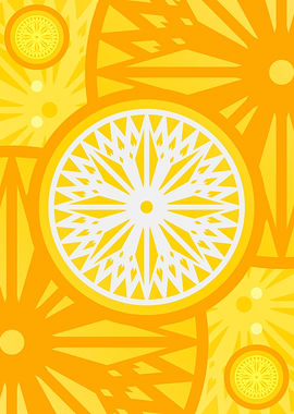 Happy Yellow Orange Glyph