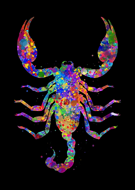 Scorpio watercolor