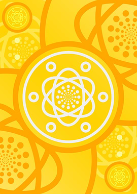 Happy Yellow Orange Glyph