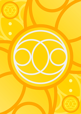 Happy Yellow Orange Glyph