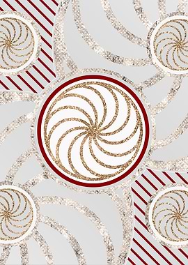 Merry Red and White Glyph