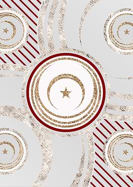 Merry Red and White Glyph