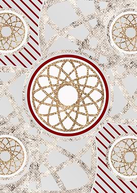 Merry Red and White Glyph