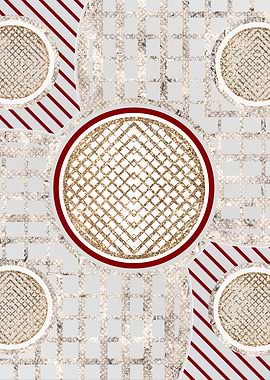 Merry Red and White Glyph