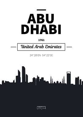 Abu Dhabi UAE skyline