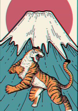 Tiger Mt Fuji Fujiyama