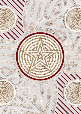 Merry Red and White Glyph