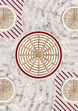 Geometric Gold and Silver