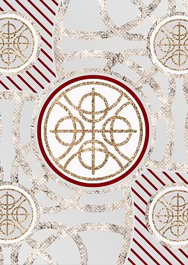 Merry Red and White Glyph