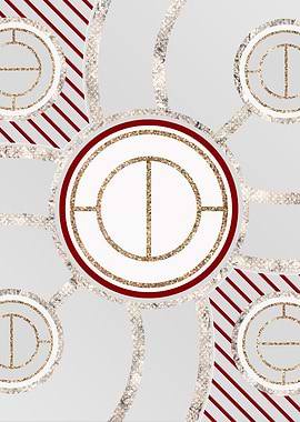 Merry Red and White Glyph