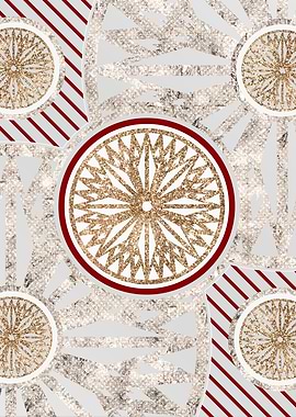 Geometric Gold and Silver