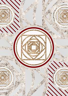 Merry Red and White Glyph