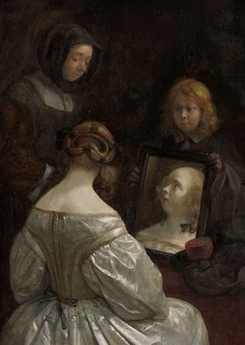 Woman at a Mirror