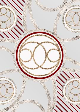 Merry Red and White Glyph