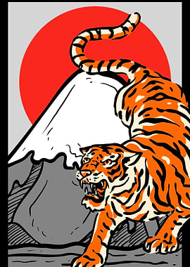 Tiger Mt Fuji Fujiyama