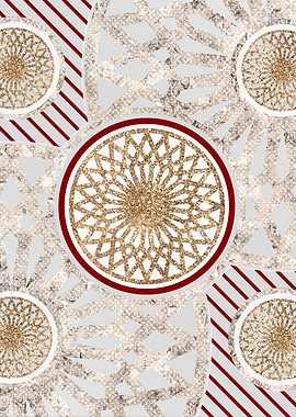 Gold Festive Holiday Glyph