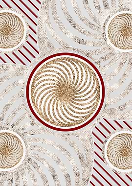 Merry Red and White Glyph