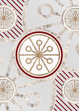 Merry Red and White Glyph