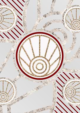 Gold Festive Holiday Glyph