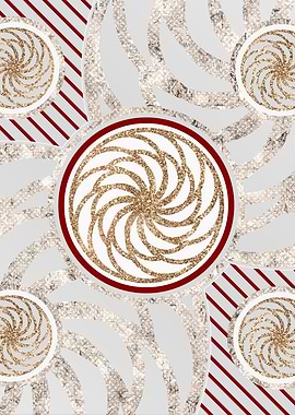 Merry Red and White Glyph