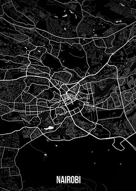 Nairobi dark map
