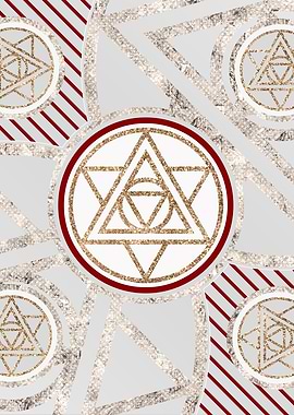 Merry Red and White Glyph