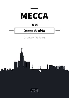 Mecca Saudi Arabia skyline